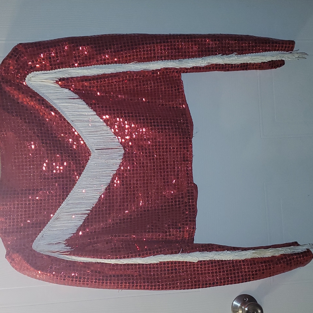 Rodeo cowgirl fringe dance jacket,red,  costume